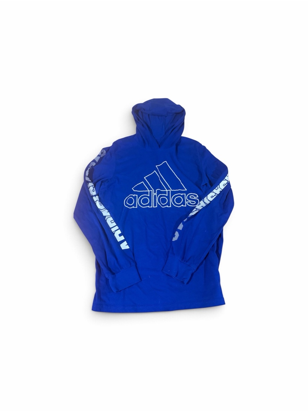 adidas Kids Royal Blue Logo Pullover Hoodie